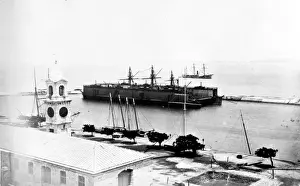 Floating dock, Bermuda and Mt. Eclipse 1873 Print