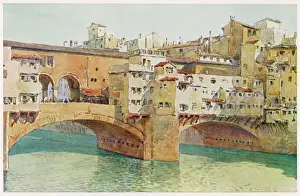 Famous Bridges In Europe Prints: Florence / Ponte Vecchio