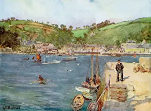 Flushing Print: A View from Falmouth, Cornwall 1925