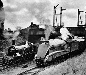 The Flying Scotsman of 1888 and 1938 at Sevenage The Flying Scotsman of 1888 and 1938 at Sevenage