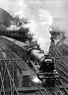 The Flying Scotsman, pulling out of Kings Cross The Flying Scotsman, pulling out of Kings Cross