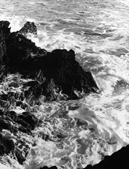 Foaming Waters Print: Cornwall Coast 1960s