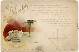 How to Fold Serviettes: Water Lily Print