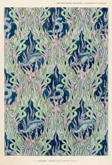 Folklore Print: Salamander Amid Flames