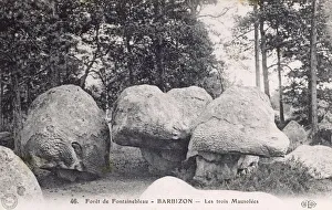 Fontainebleau Forest - Three Mausoleum Boulders Fontainebleau Forest - Three Mausoleum Boulders