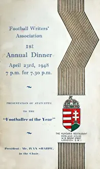 Football Writers Association - 1st Annual Dinner Print
