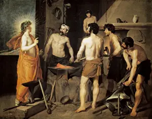 Prints of The Forge of Vulcan by VELAZQUEZ, Diego RodrЧ uez de Silva (1599-1660) Diego Velazquez Prints: Velasquez's The Forge of Vulcan Print