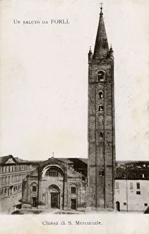 Forli, Romagna, Italy - Basilica Abbey of San Mercurial Forli, Romagna, Italy - Basilica Abbey of San Mercurial