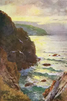 Fowey Harbour Entrance Print, Cornwall circa 1910