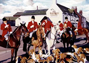 Fox Hunters toast a day on the hunt at their local Fox Hunters toast a day on the hunt at their local