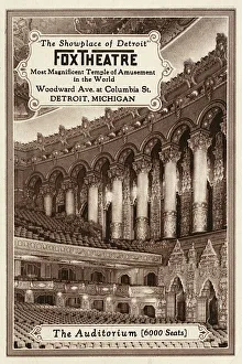 The Fox Theatre, Detroit, Michigan - The Auditorium The Fox Theatre, Detroit, Michigan - The Auditorium