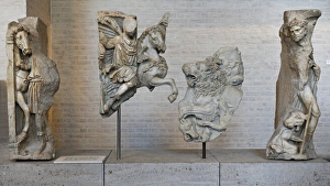 Fragment of a sarcophagus. About 270 AD Fragment of a sarcophagus. About 270 AD