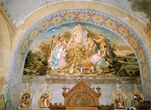 Religious Prints: Rennes-Le-Chateau Wall Painting Print