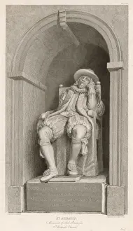 Print of Lord Francis Bacon Monument