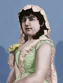 Colored Historical Prints Online Prints: Francisca Copca. Engraving. Colored