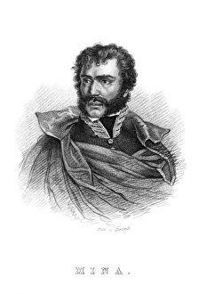 Spanish History Figures Prints: Francisco Mina - 2