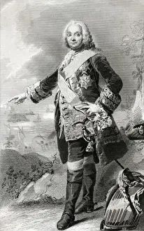 Francois De Chevert Portrait Print 1695-1769