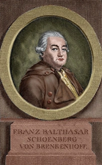 Franz Balthasar Schonberg von Brenkenhoff (1723-1780). Engra Franz Balthasar Schonberg von Brenkenhoff (1723-1780). Engra