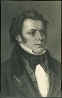 Franz Schubert Print - Austrian Composer Portrait