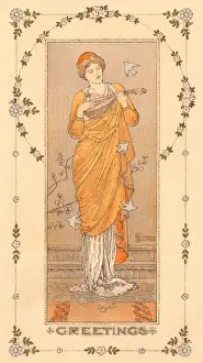 Lute Player Portrait Prints: Frederick Leighton