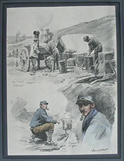 French army field kitchen at Camp No 5, M鲩ecourt French army field kitchen at Camp No 5, M鲩ecourt