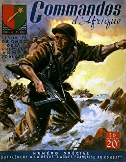 World War II Events Prints: French Commandos Land
