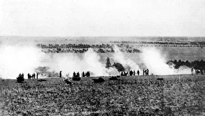 A French heavy battery in the artillery duel in the Argonne A French heavy battery in the artillery duel in the Argonne