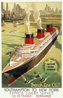 French Line CGT Poster French Line CGT Poster
