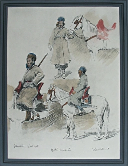 French Mounted Moroccan Lancers at Janville French Mounted Moroccan Lancers at Janville