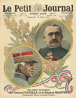 Prints of General Emile Fayolle and General Paul Maistre, French generals in World War One Generals And Leader Prints: French WWI Generals Print - Emile Fayolle and Paul Maistre
