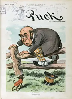 Puck Magazine Illustrations Online Prints: Frightened