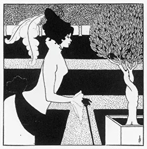 Aubrey Beardsley Artwork Prints: Frontispiece by Beardsley
