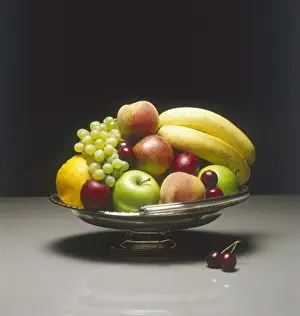 FRUIT BOWL Print by Mixed Fruit Still Life 1981
