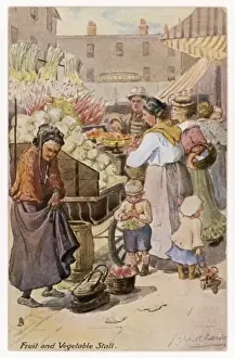 Fruit And Vegetable Market Prints: Fruit & Vegetable Stall