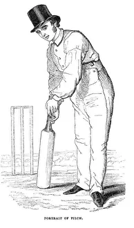 Cricket Player Portrait Prints: Fuller Pilch / Cricketer