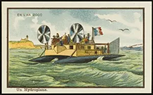 World War One Military Leaders Prints: Futuristic hydroplane