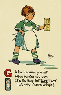 Early 20th Century Soap Ads Prints: G is the Guarantee you get