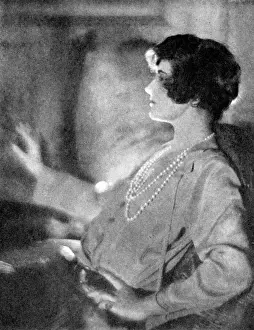 Prints of A camera study of Gabrielle Bonheur, Coco Chanel (1883 -1971). Date: 1929 C Prints: Coco Chanel 1929 Print