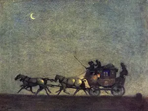 Postal Service History Prints: Galloping across the map