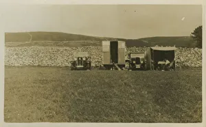 Galloway and Standard 10 Vintage Cars with Caravan Galloway and Standard 10 Vintage Cars with Caravan