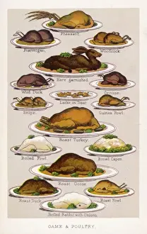 Print of Game and Poultry