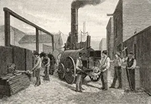 1894 Travelling Garbage Burner Print