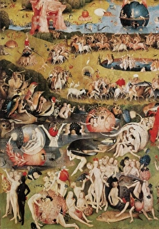 The Garden of Earthly Delights. Left side of the central pan The Garden of Earthly Delights. Left side of the central pan
