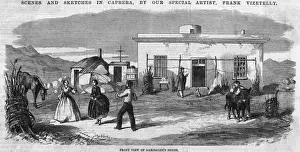 Garibaldi at Caprera Print - Portrait of a retired Italian general