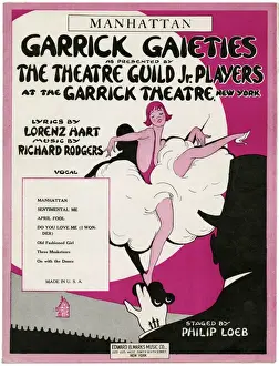 Music Hall History Prints: Garrick Gaieties Show