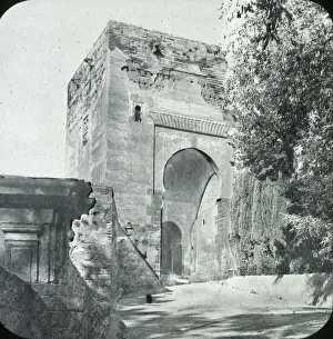 Black and White Arched Entrance Print circa 1890s