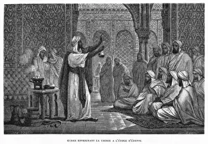 16th Century Scientist Prints: Geber Teaching