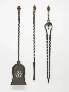 Cast Polished Steel Fire Poker, 1843 Print