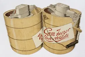 Vintage Advertising Signs Prints: Gem Freezer