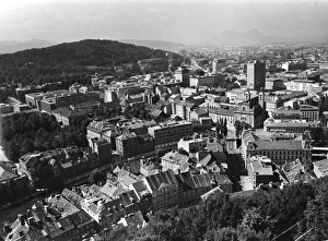 General aerial view of Ljubljana, Slovenia General aerial view of Ljubljana, Slovenia